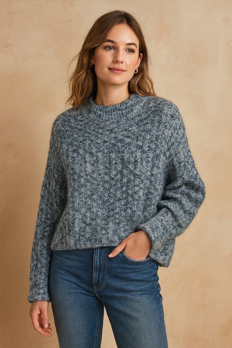 NWT Melrose and Market Sweater Size Large Chunky Metallic Sparkle Holiday